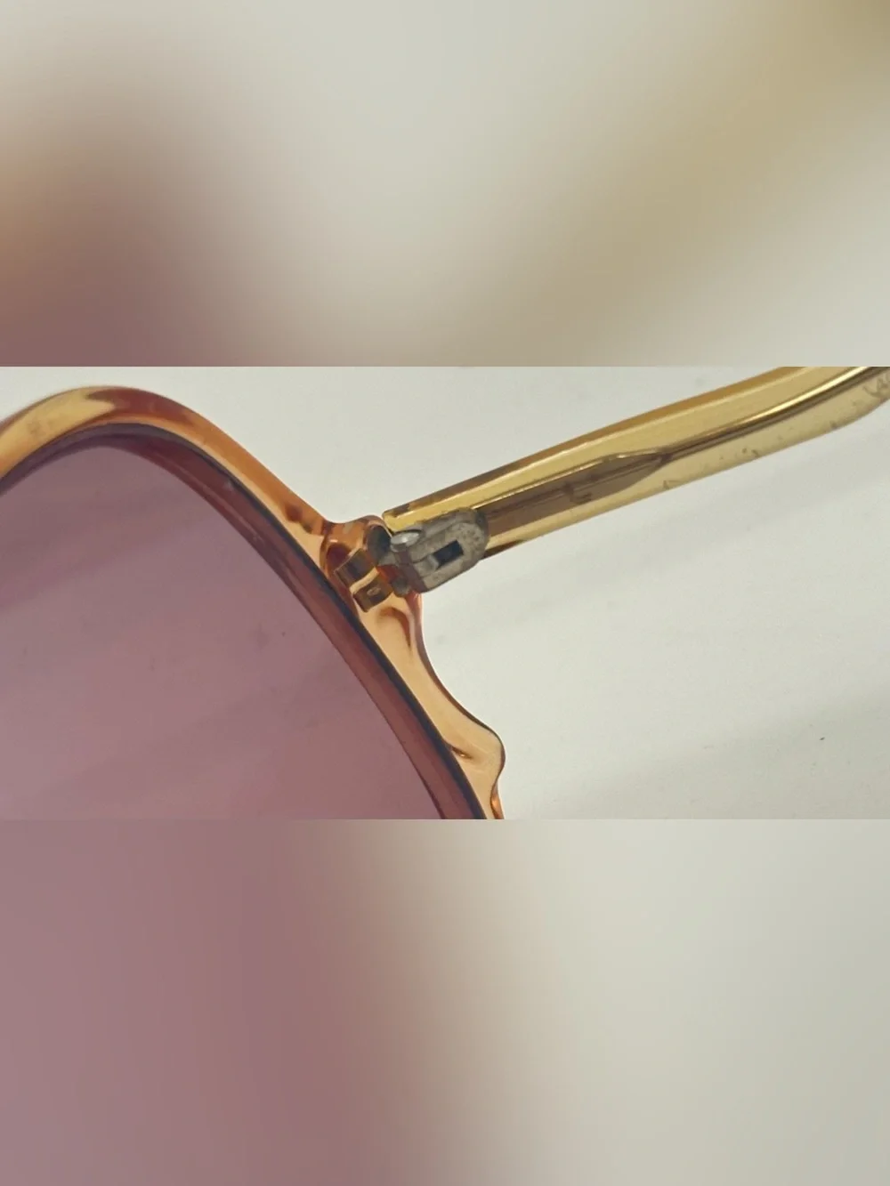 Vintage Maurice Brown Oval Sunglasses Frames Only